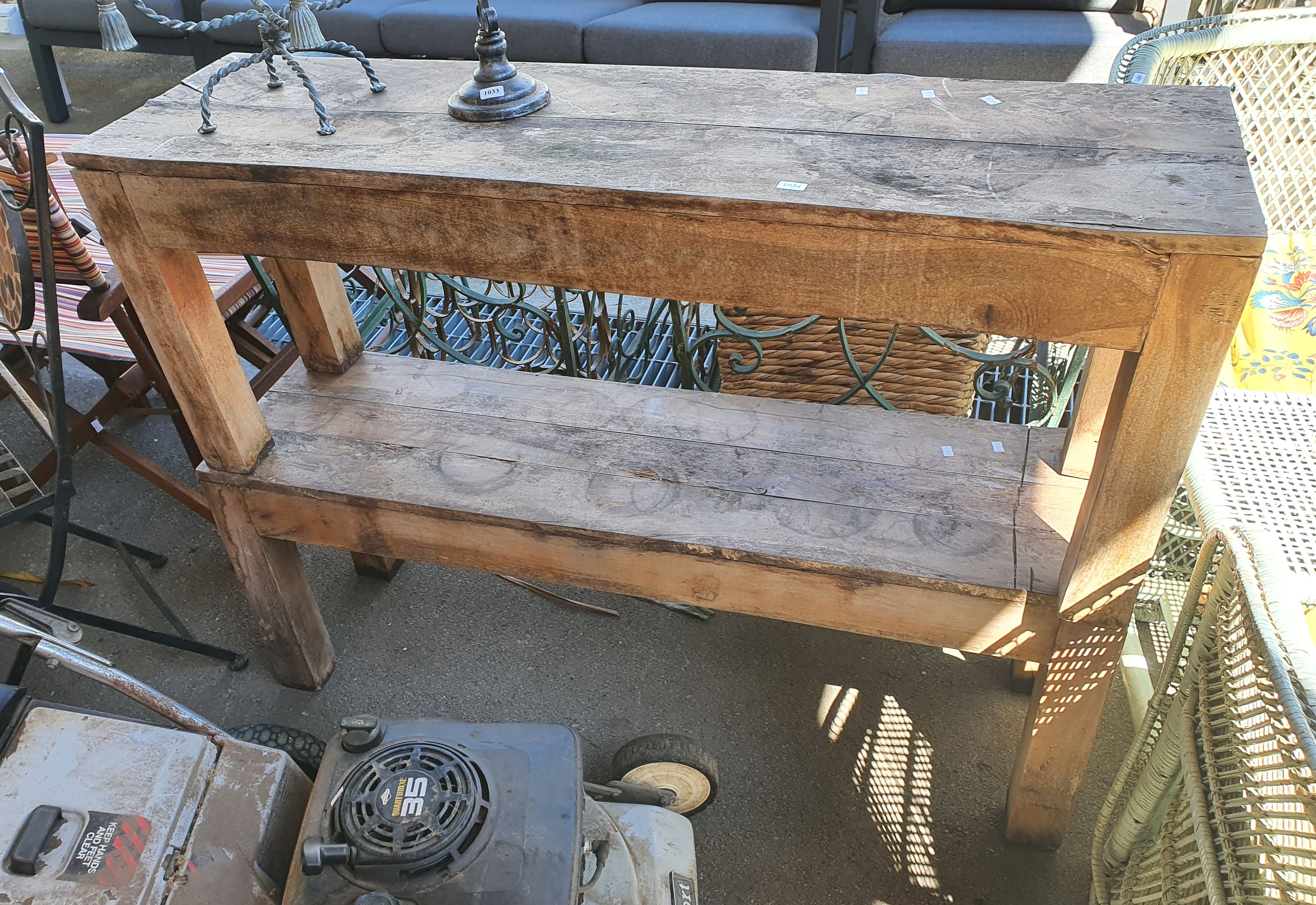 A Pair Of Timber Benches