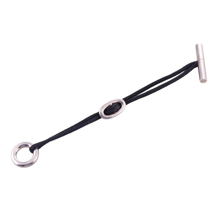 Hermes Sterling Silver Cord Bracelet