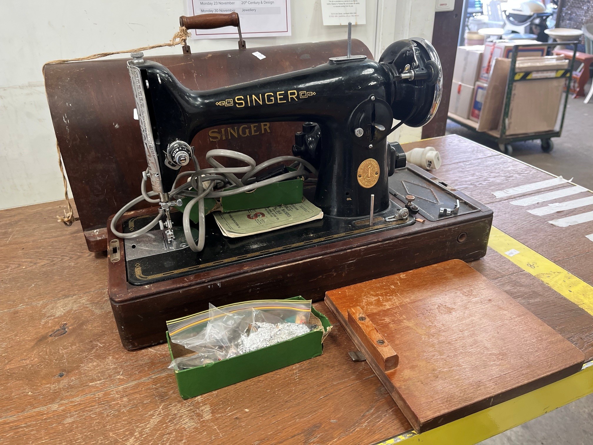 A Vintage Singer Sewing Machine
