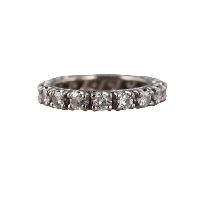 14k Gold 1.70ctw Diamond Eternity Wedding Band Ring