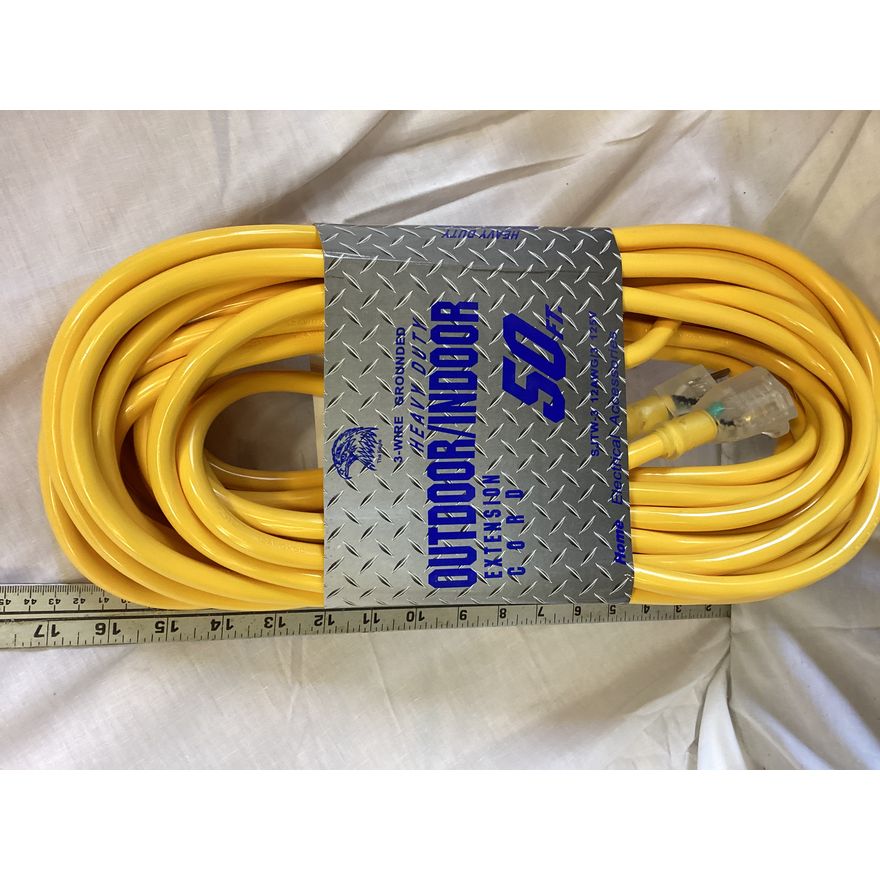 The Eagle 3-Wire Grounded Heavy Duty Outdoor/Indoor Extension Cord (50ft)