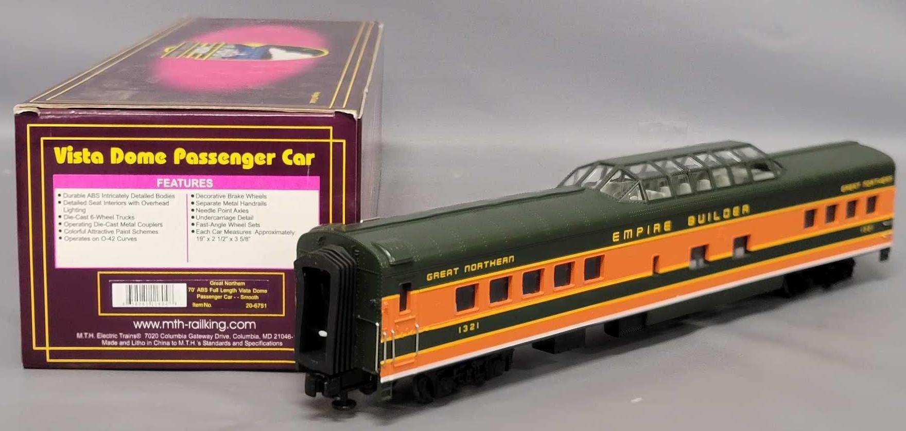MTH O Gauge Great Northern Vista Dome Passenger car in box Toys