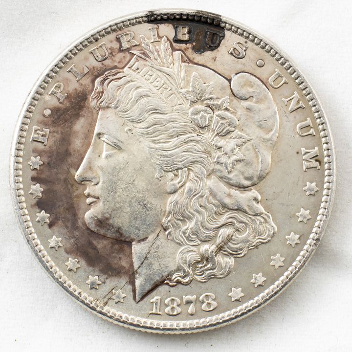 1878 7 Tail Feathers Morgan Silver Dollar