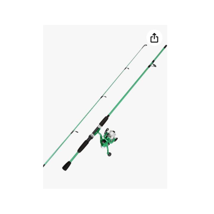 Wakeman Swarm Series Spinning Rod & Reel Combo (Green) Fishing Pole