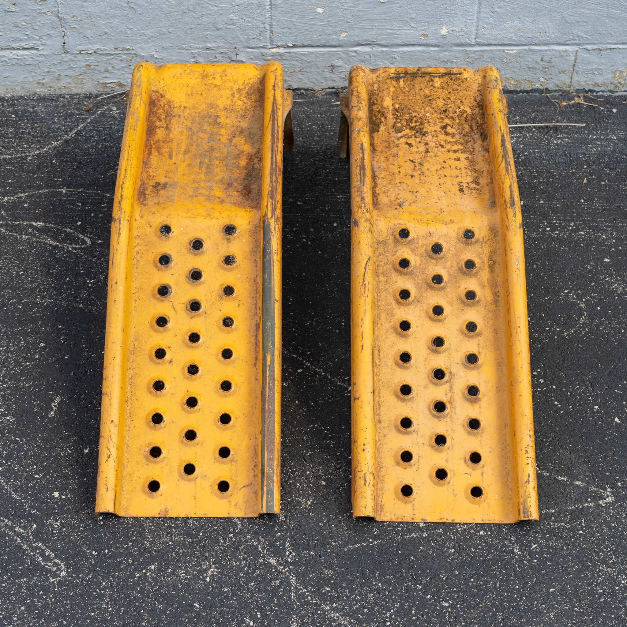 Two Vintage Metal Car Ramps | Harritt Group, Inc