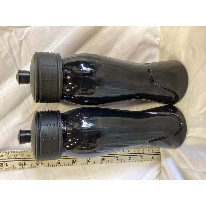 (2) Black Sport Water Bottles w/ Lid