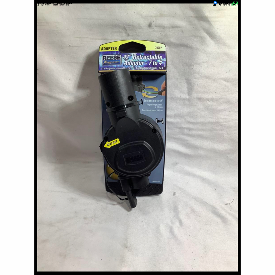 Reese Towpower 42" Retractable Adapter 7 to 4