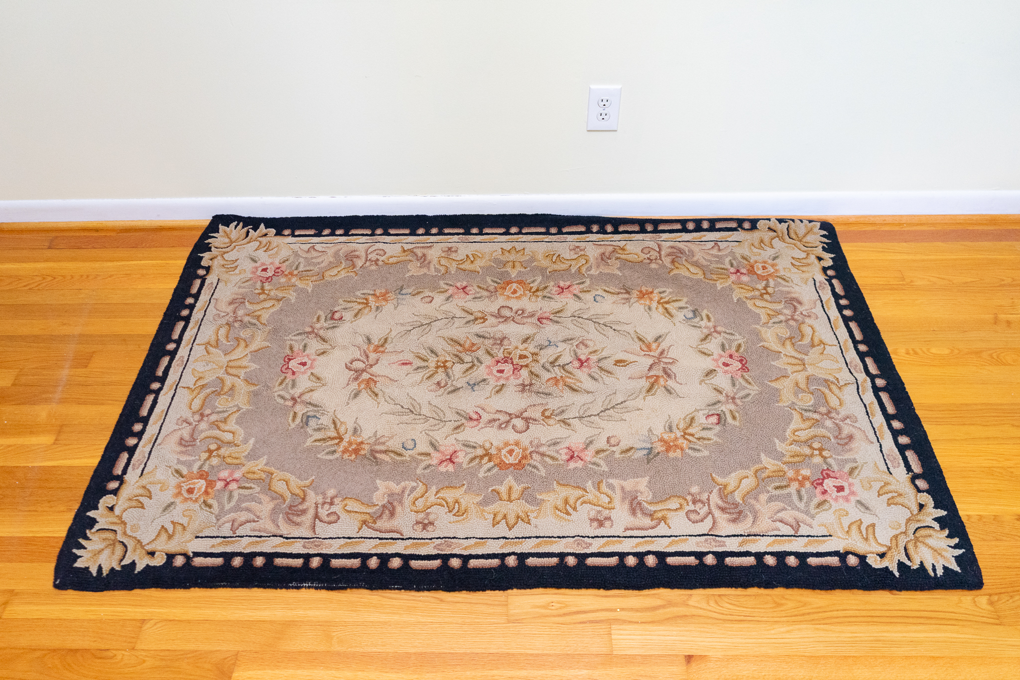 Antique Handcrafted Woven Area Rug | Harritt Group, Inc