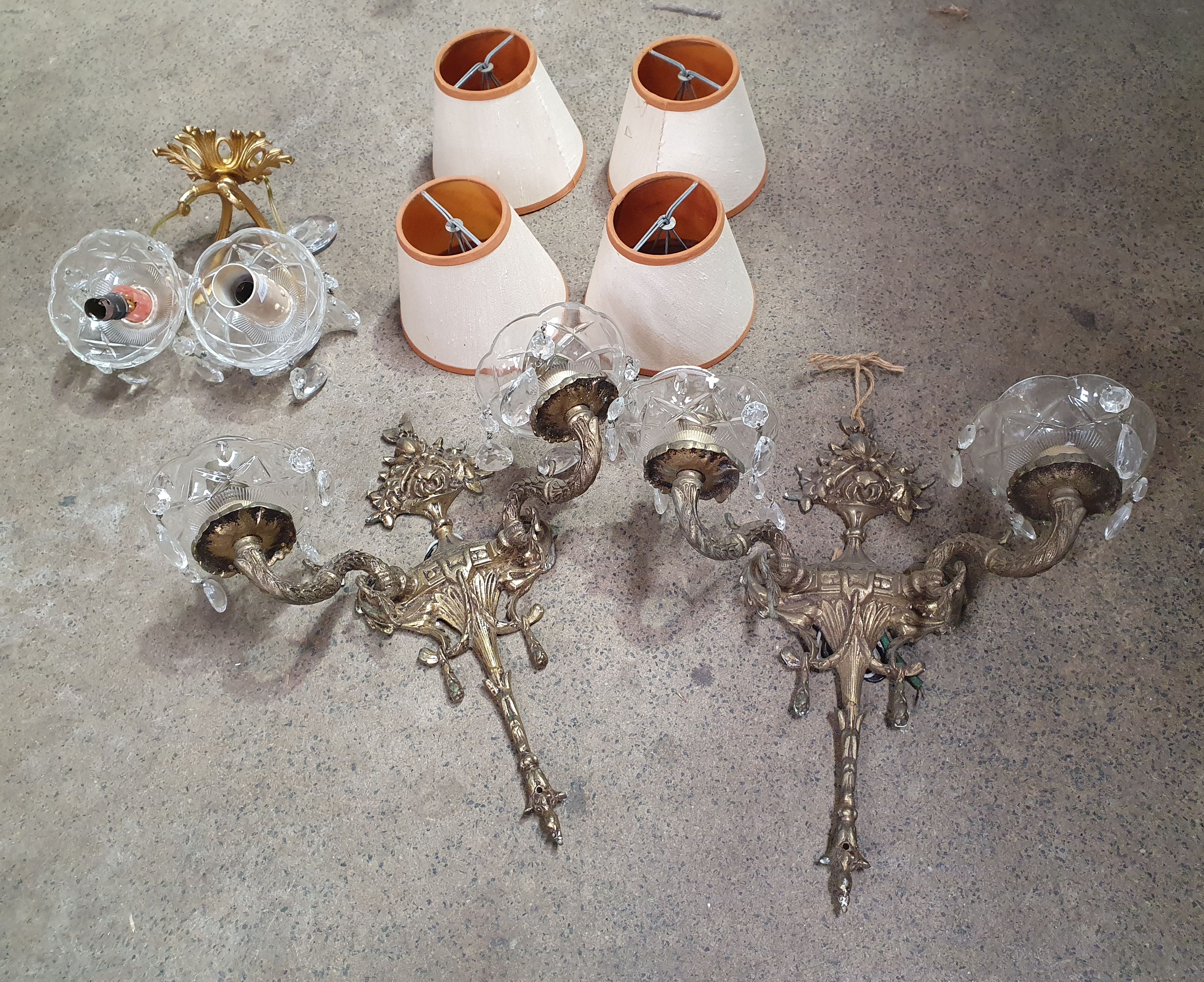 A GROUP OF WALL SCONCES