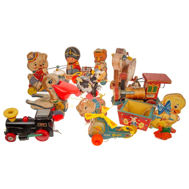 11 Assorted Fisher Price Pull Toys