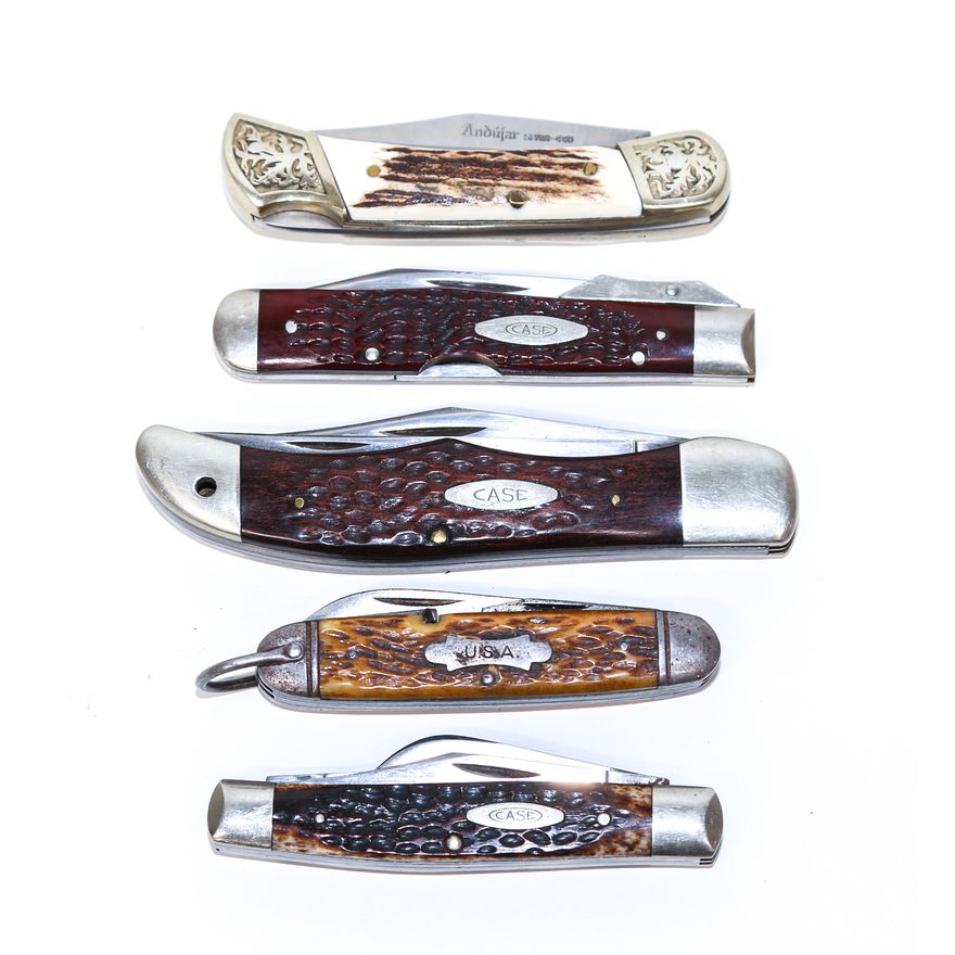 Five Folding Knives
