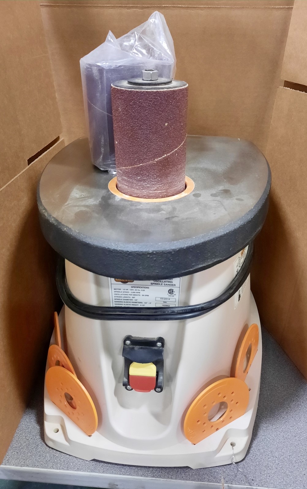 ShopFox Spindle Sander CWS Asset Management and Sales