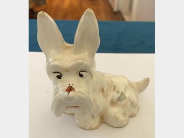 John Beswick Hand Painted Early Beswick Dog 100mm