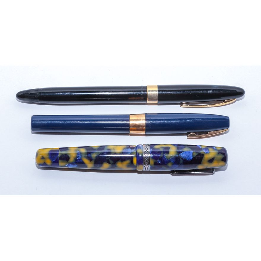 Two Sheaffer Fountain Pens & Krone Roller Ball Pen