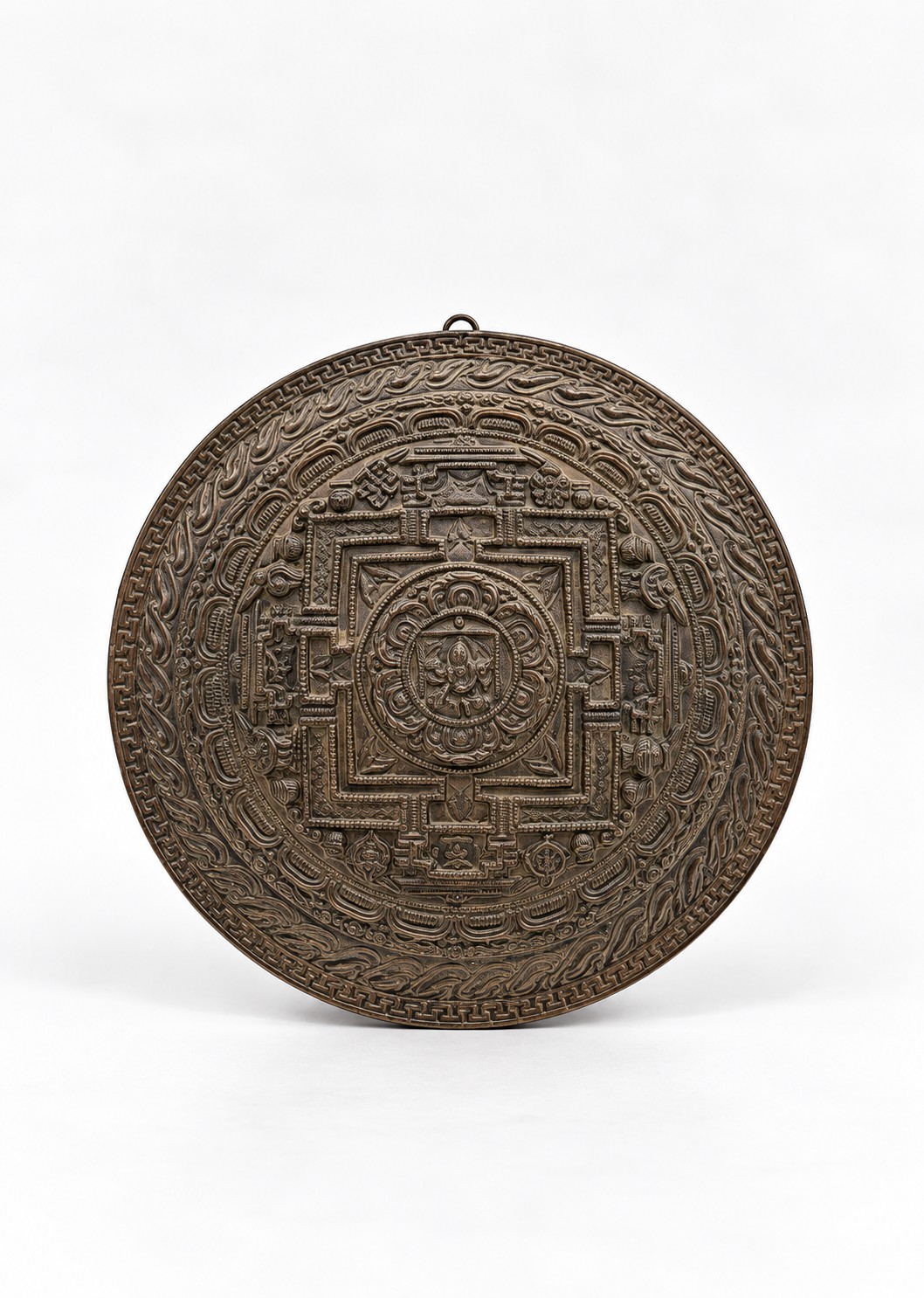 A Tibetan Copper-Alloy Mandala Plaque