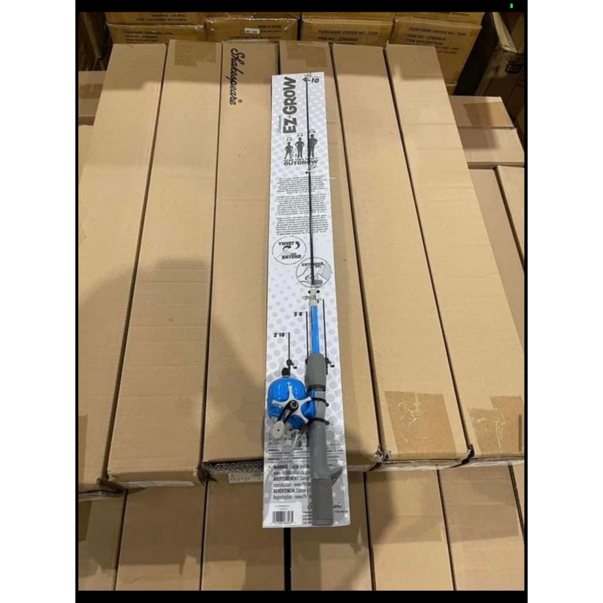 Shakespeare EZ-Grow Extendable Fishing Pole 2'10"-4'6" (Blue)