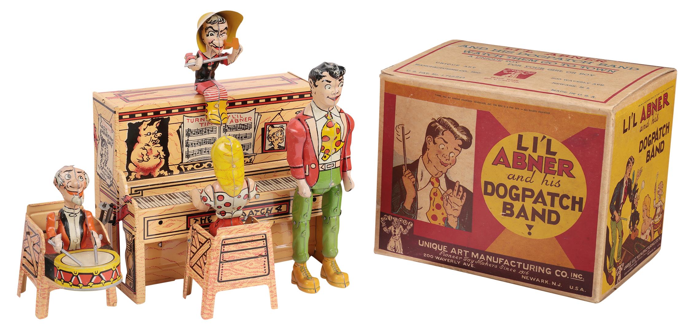 Li'l Abner Dogpatch Band Toy (In Box) | Antique Advertising LLC