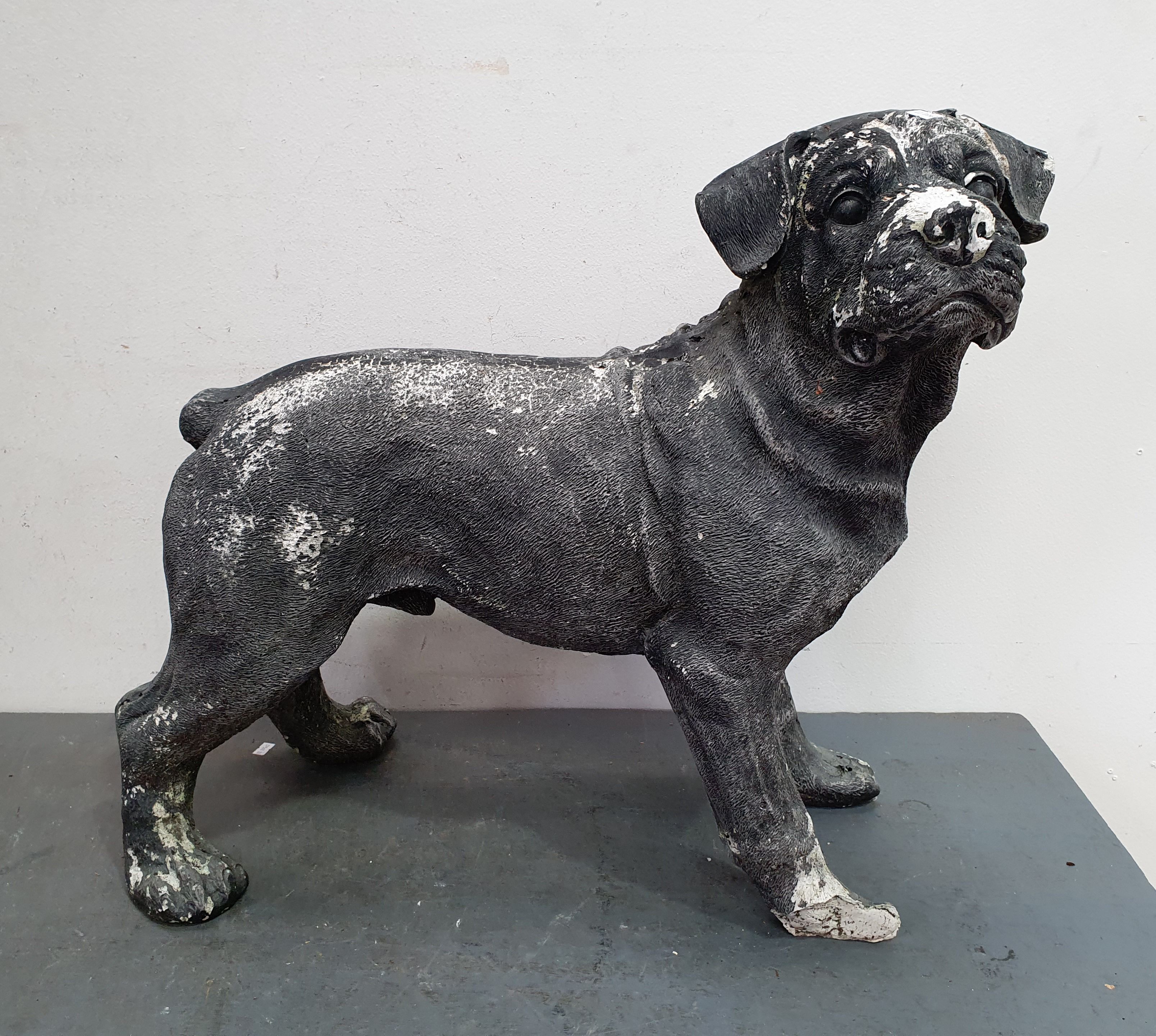 1126 · A COMPOSITE DOG GARDEN ORNAMENT