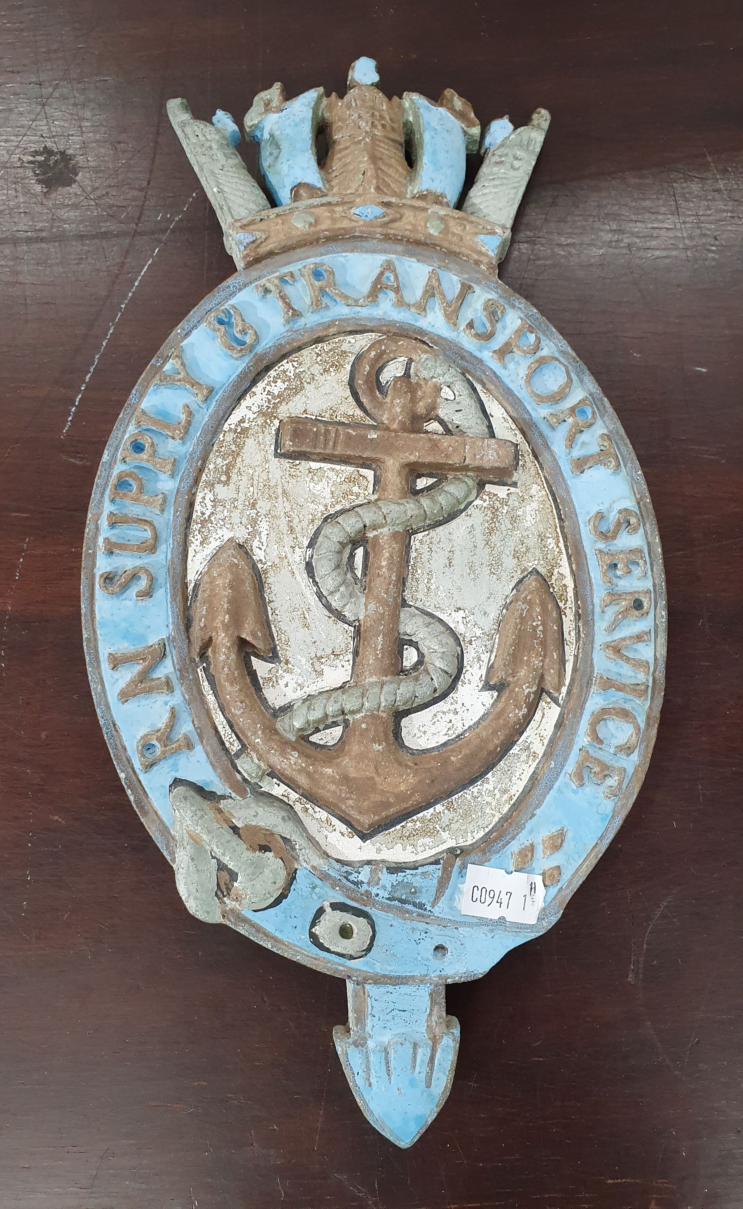 184 · A METAL 'R N SUPPLY & TRANSPORT SERVICE' EMBLEM