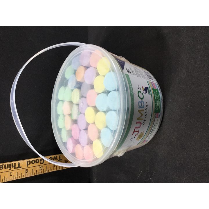 Jumbo Neon Chalks In Pail 36pc