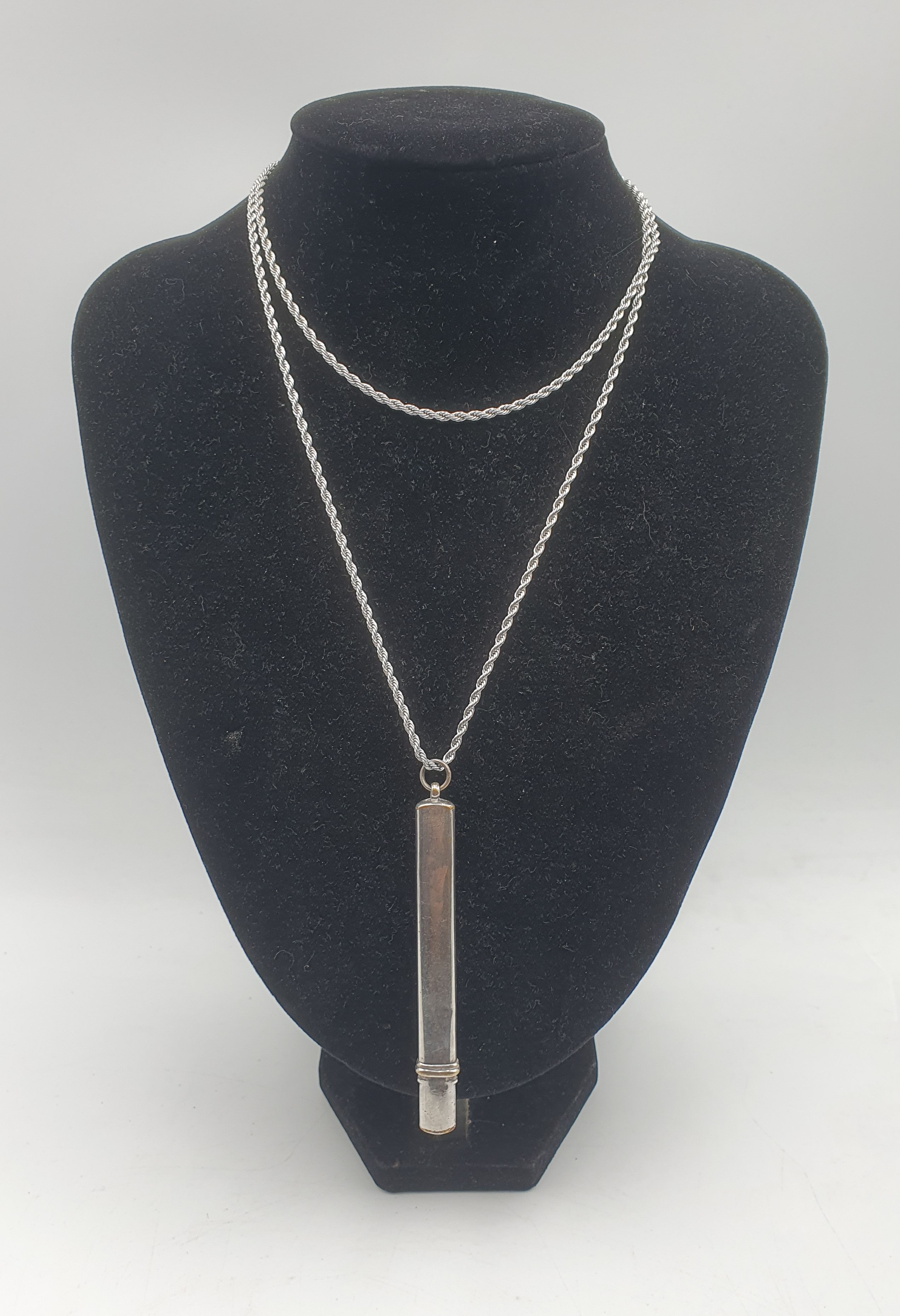 A Pair Of Folding Travelling Scissors On Chain