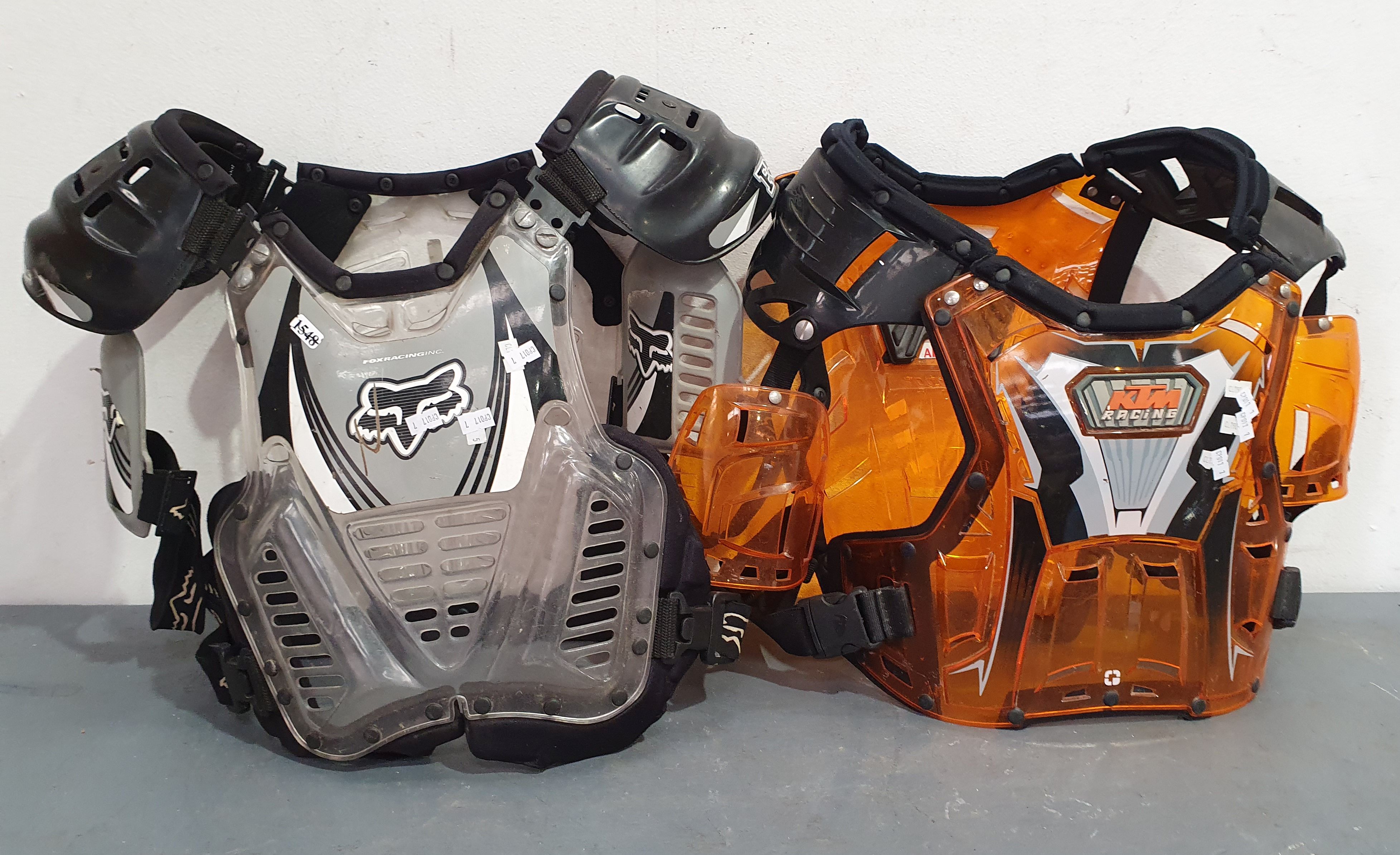 1333 · TWO VARIOUS CHEST PROTECTERS