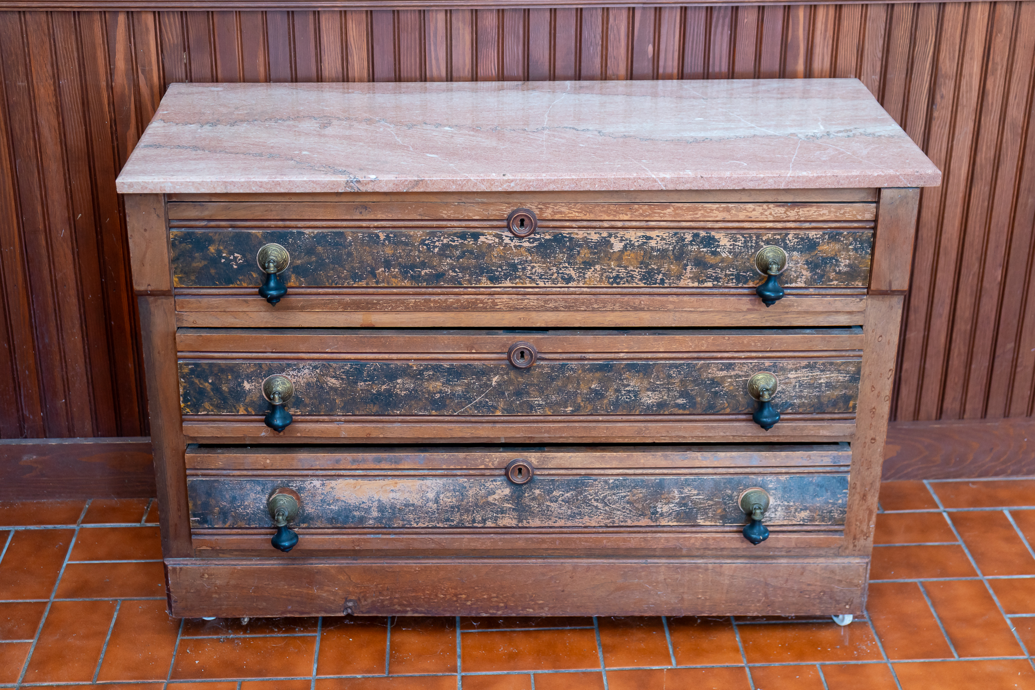 Antique Burled Walnut Chest of Drawers | Harritt Group, Inc