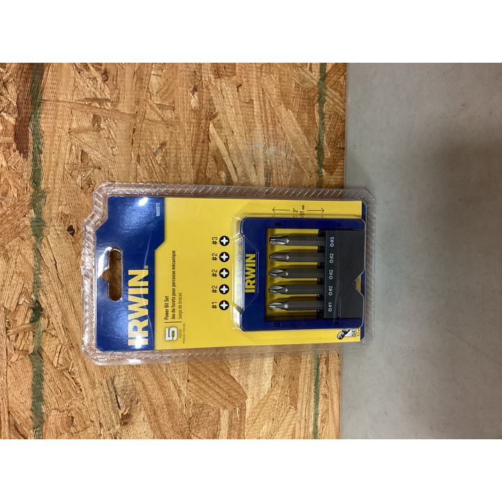 Irwin 5 Pc. Power Bit Set