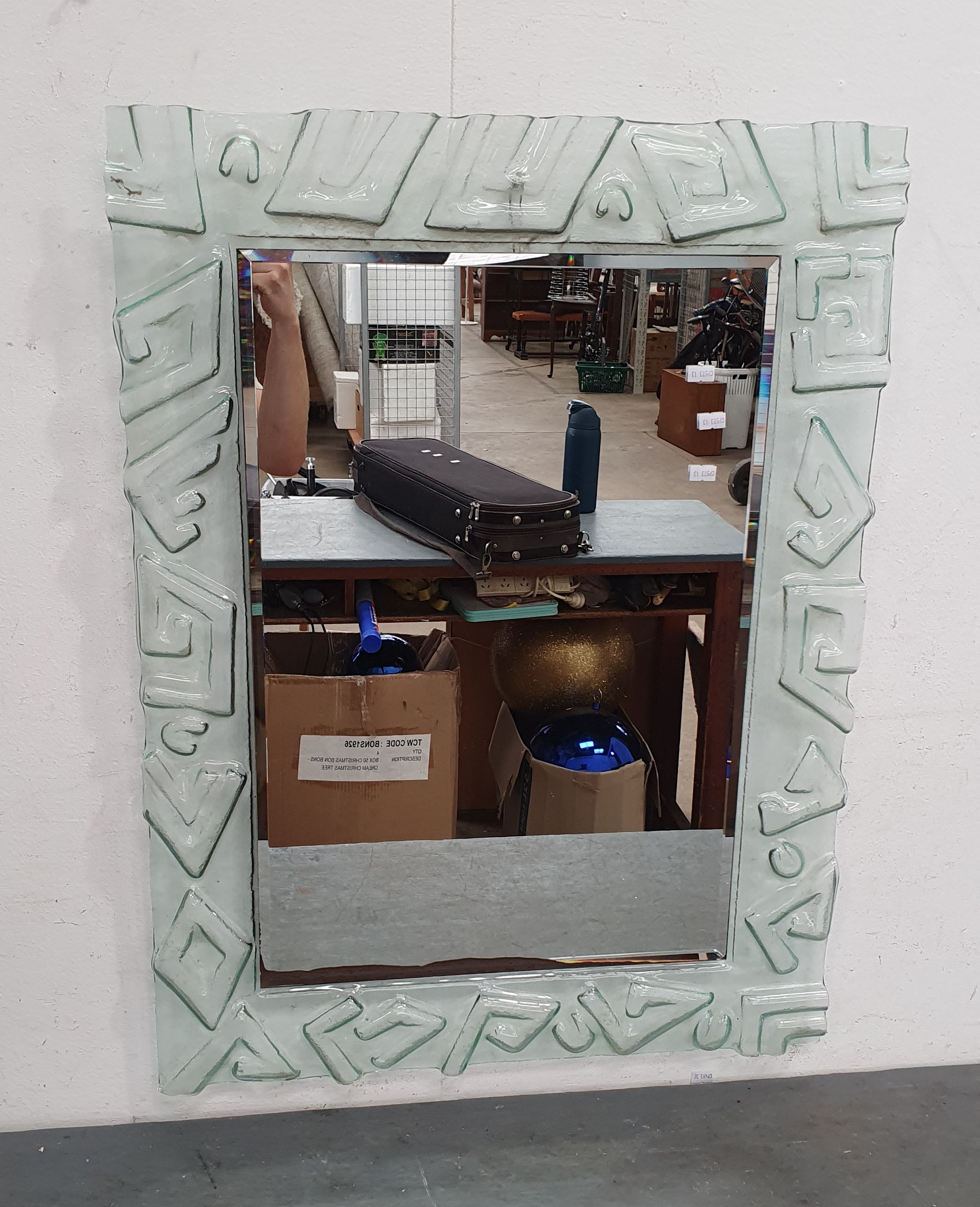 A Glass Frame Mirror