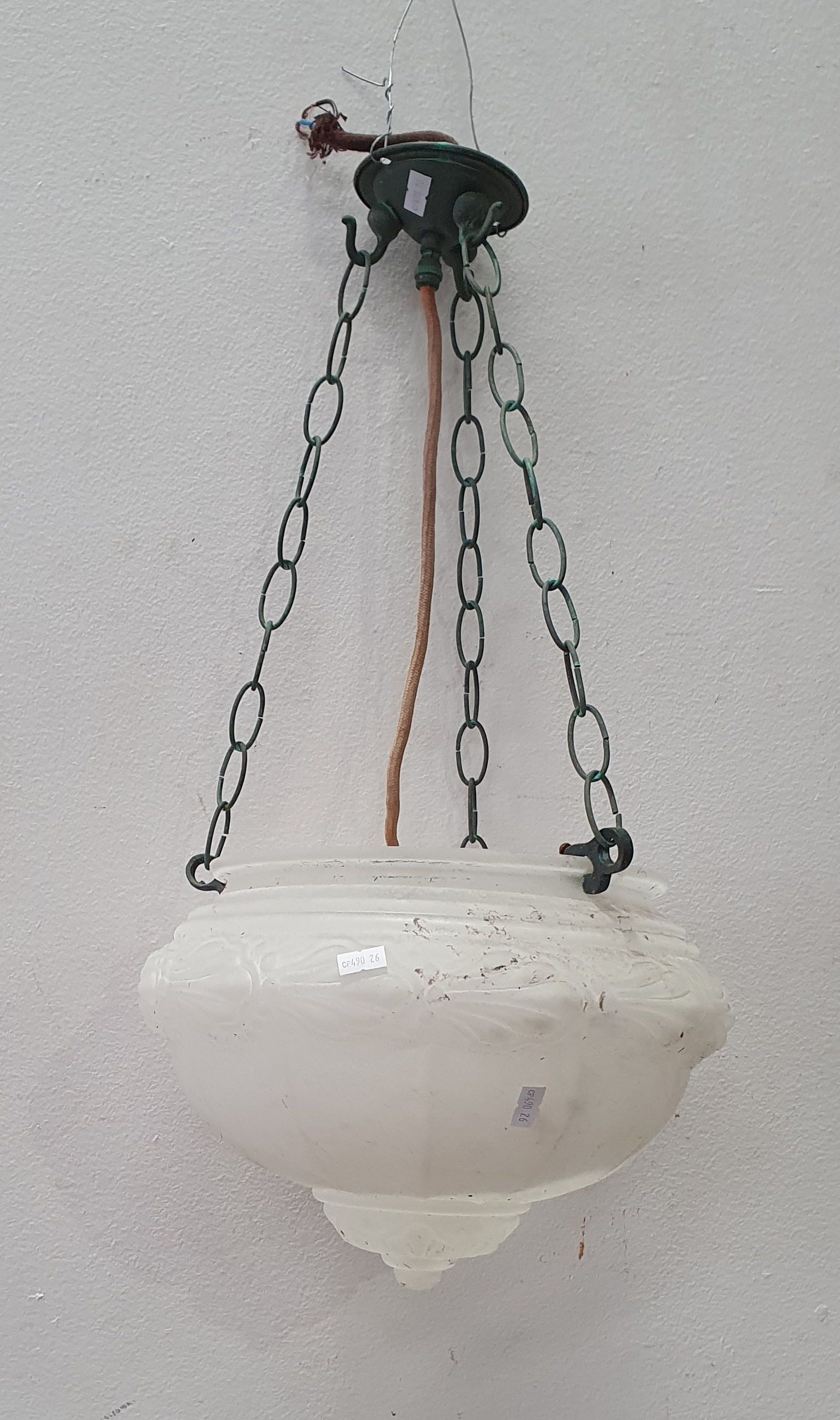 A VINTAGE CEILING LIGHT