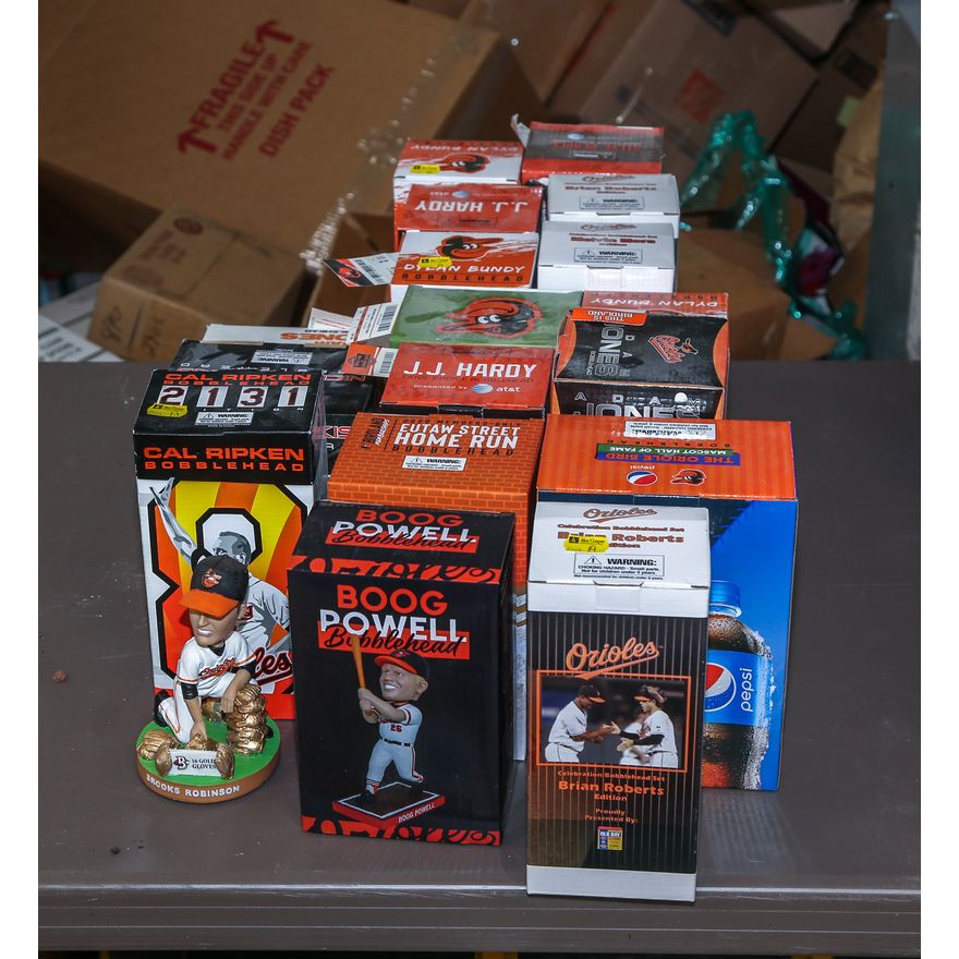 Selection of Assorted Orioles Bobbleheads