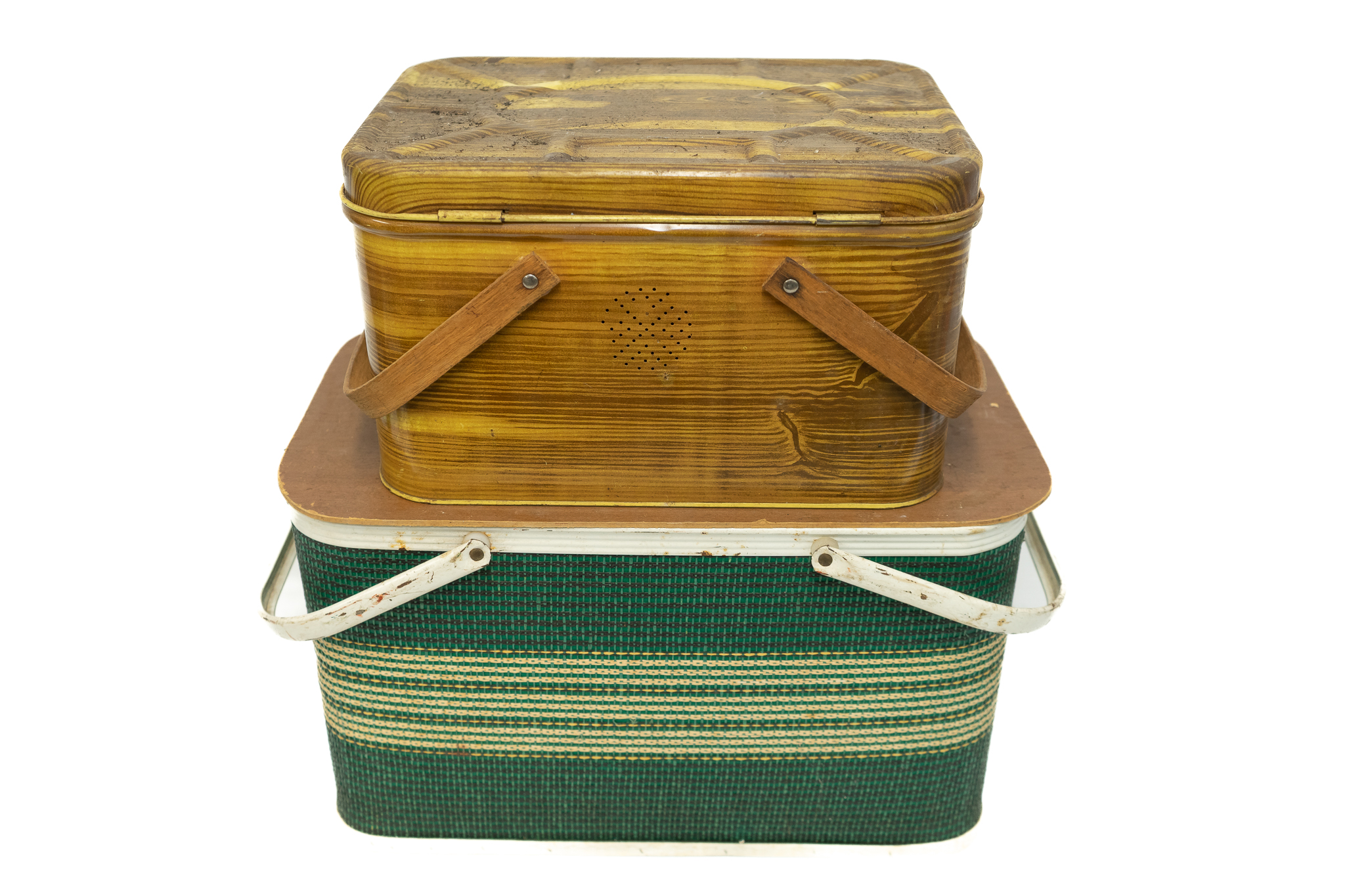 Vintage Wicker & Metal Picnic Baskets Harritt Group, Inc