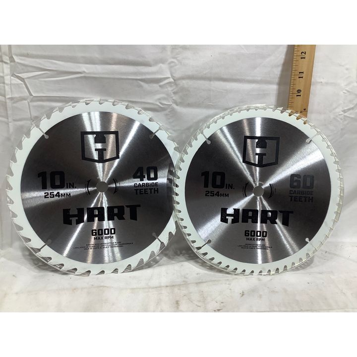 Hart 10" 40T And 60T Ripping And Crosscutting Saw Blades