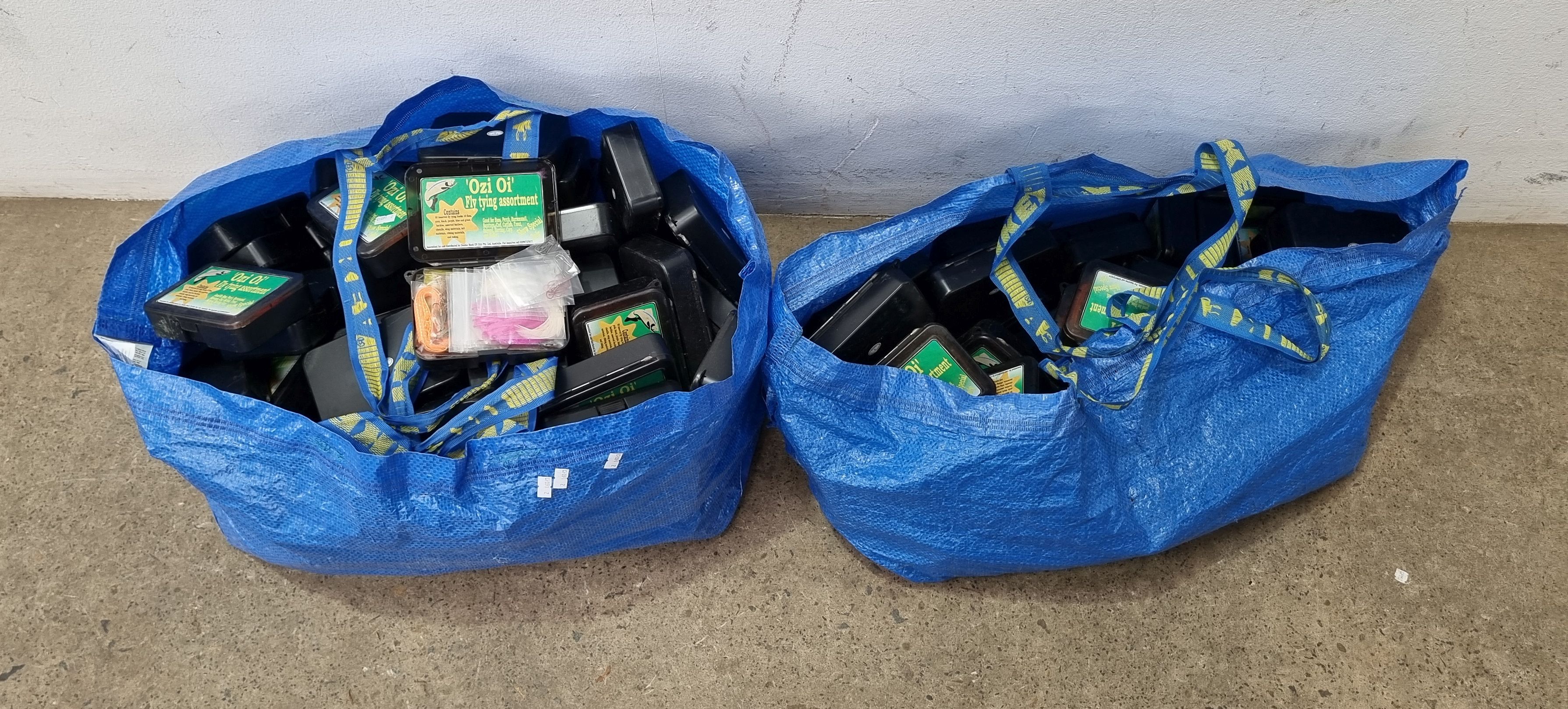A Large Group Of "Ozi Oi" Fly Fishing Kits