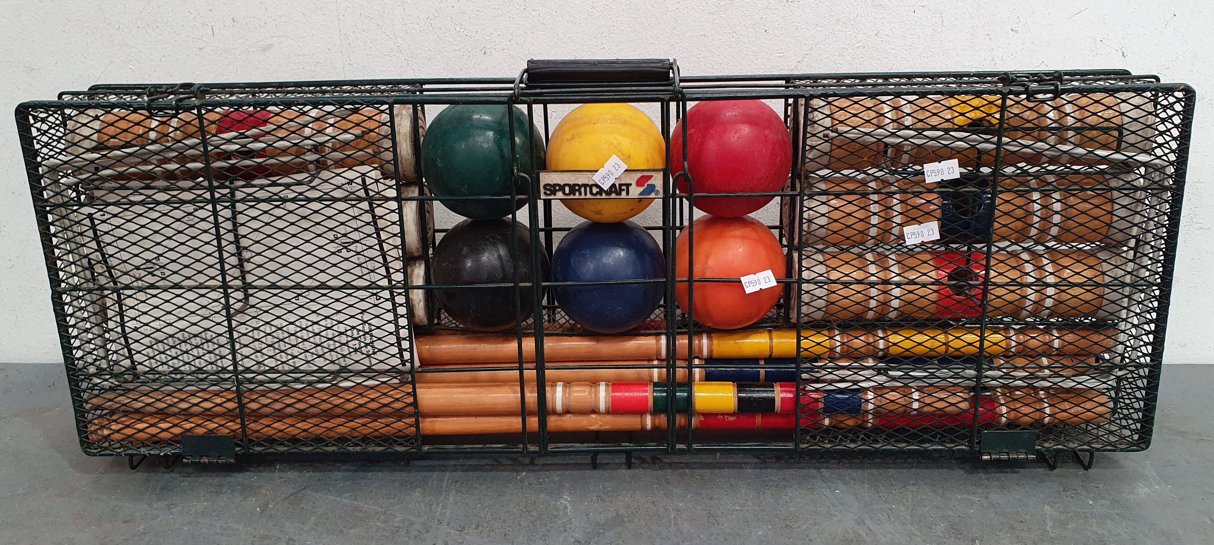1301 · A SPORTCRAFT CROQUET SET
