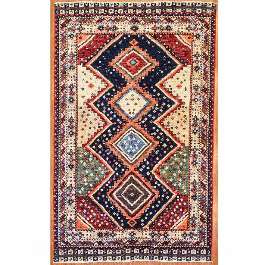 Pak Kazak Rug, Pakistan, 5.1 x 8.2
