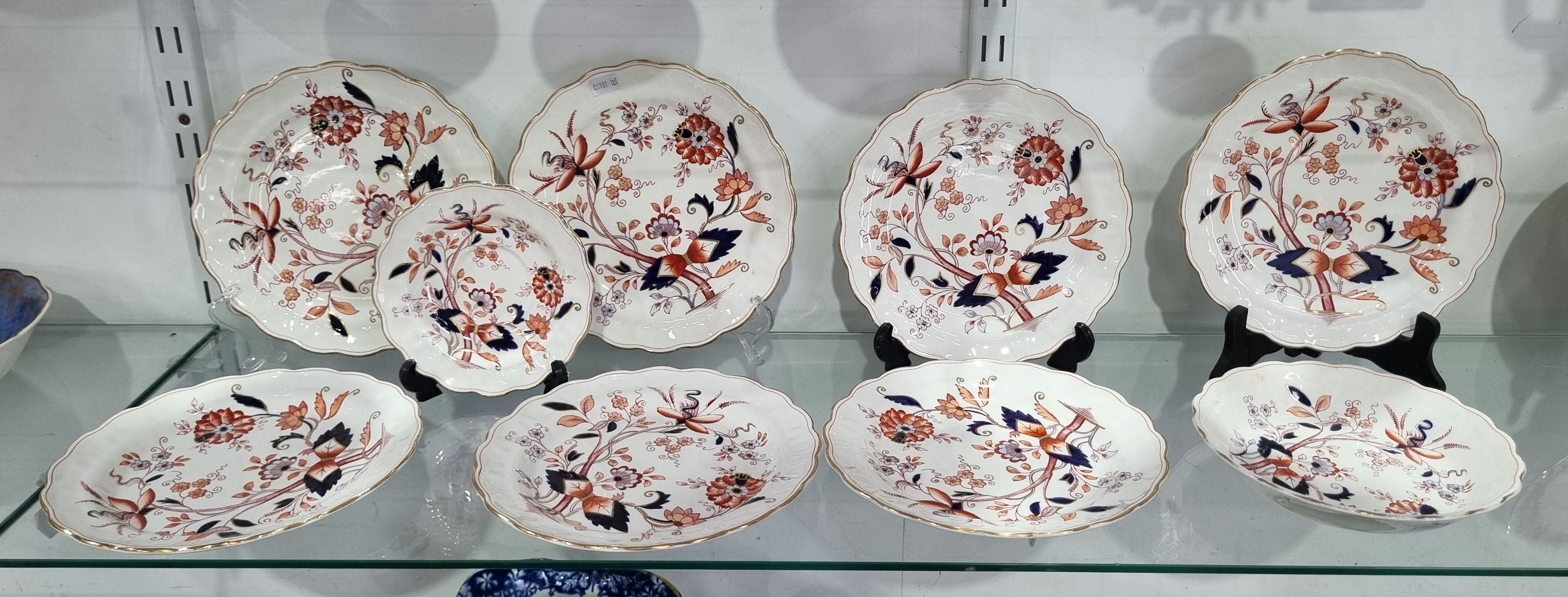 A Group Booths Imari China Plates