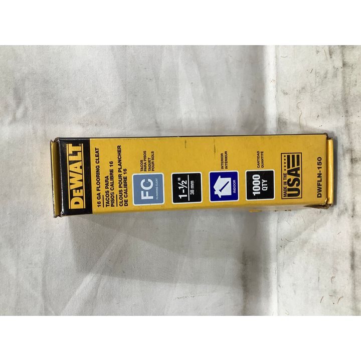 DeWalt 16GA Flooring Cleats 1-1/2" 1000QTY