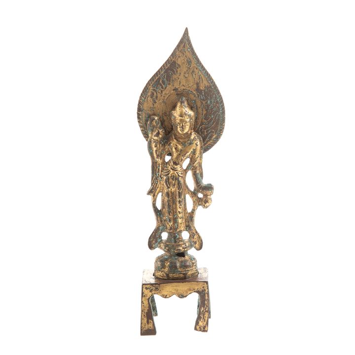 Small Thai Gilt Iron Shrine