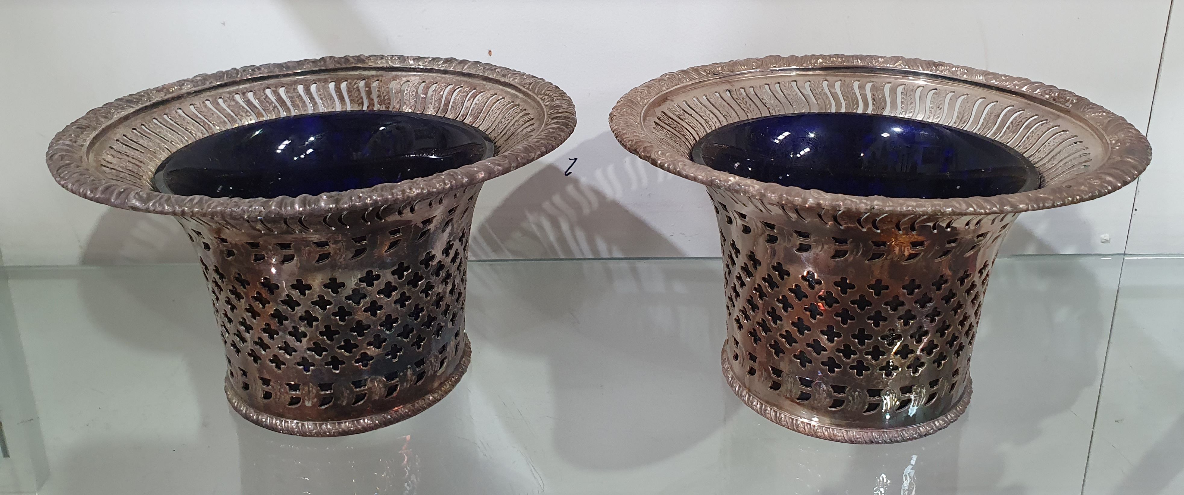 A Pair Of Barker Ellis Silver Plated Sugar Bowls
