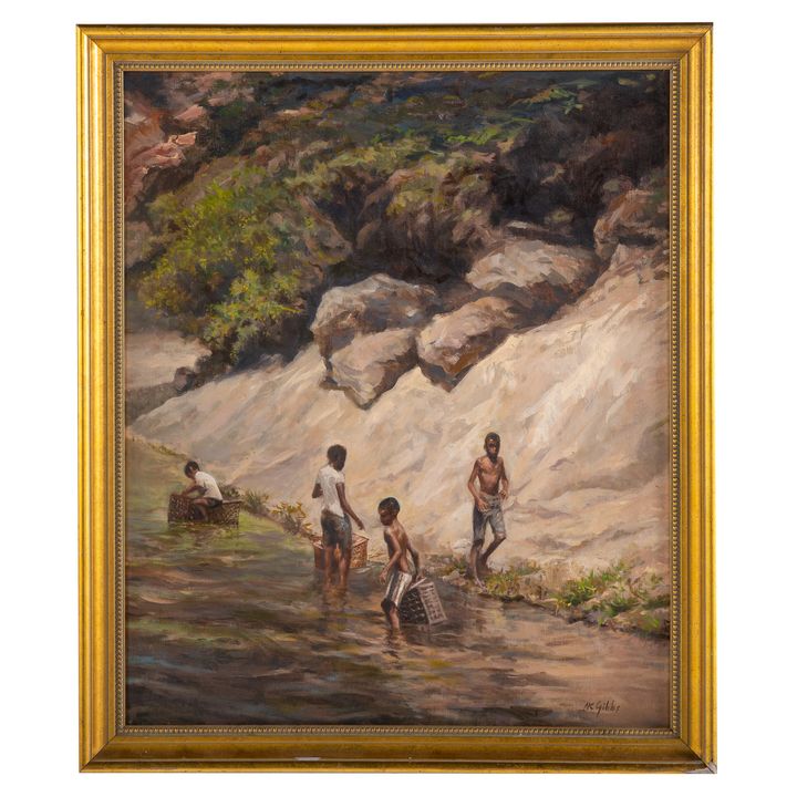 Nathaniel K. Gibbs."Harlem Youth Box Fishing"