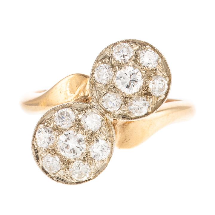 Sold at Auction: Pair of 18ct gold and diamond 'Empreinte' rings, Louis  Vuitton