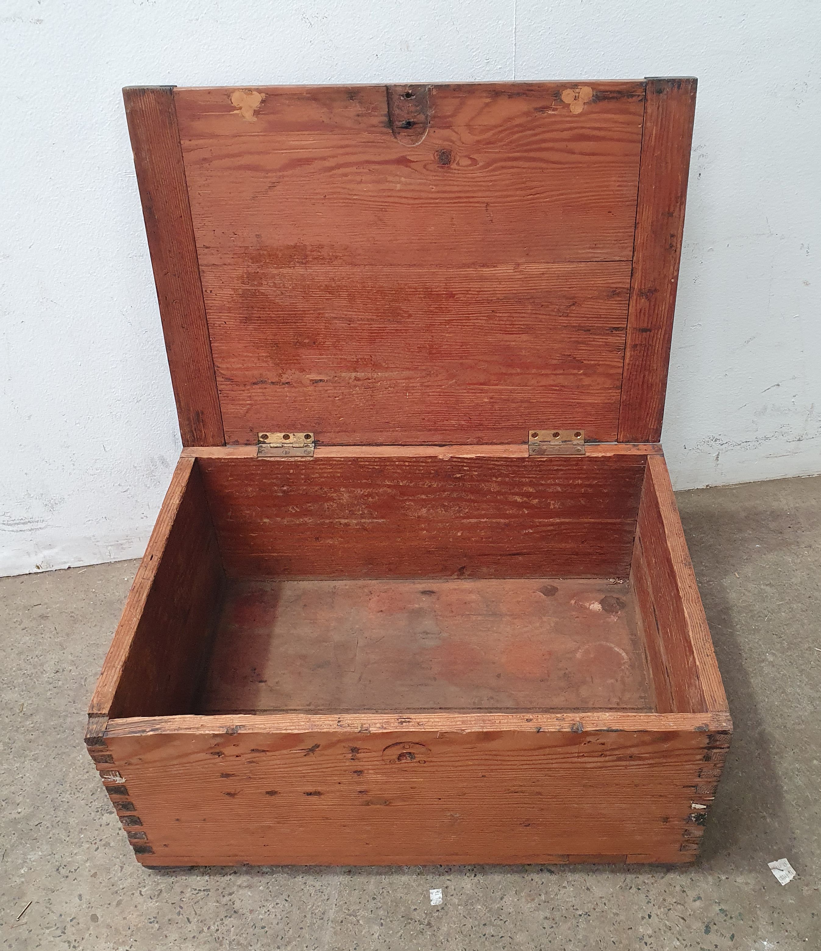 A Dove Tailed Timber Chest