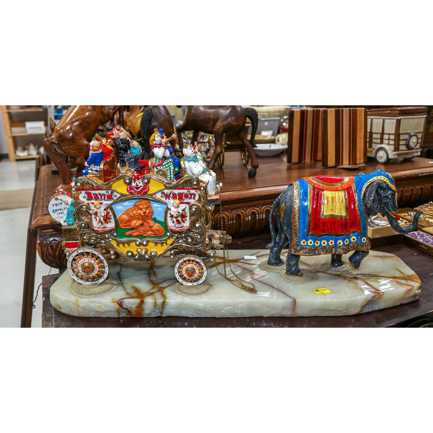 Composition Circus Wagon Under Elephant Power