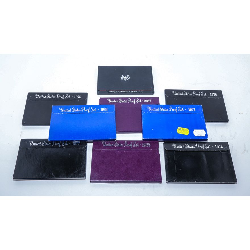 Nine US Proof Sets