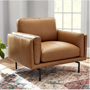 Member's Mark Asher Modern Leather Chair, Camel - MM2