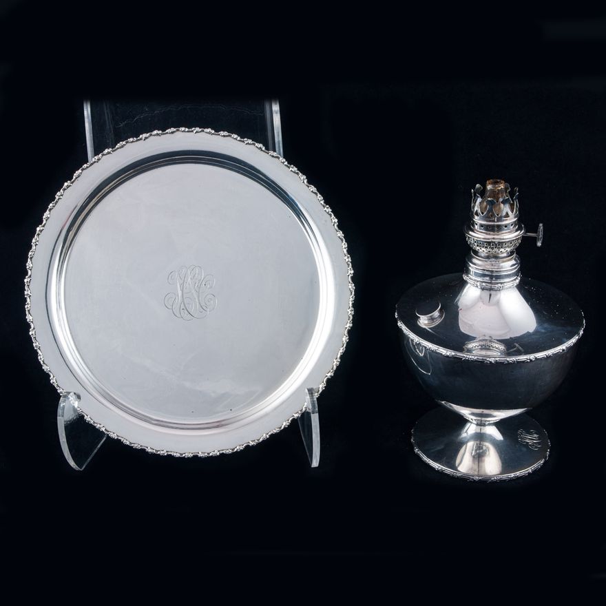 A (Lot of 2) Shreve & Co San Francisco sterling table articles