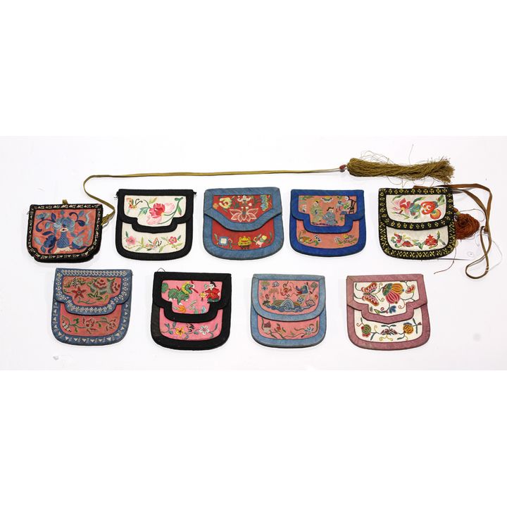 Group of Chinese Embroidered Wallets