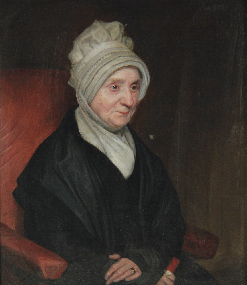19thC Portrait of Older Woman in Bonnet, Oil on Canvas | Kaminski Auctions