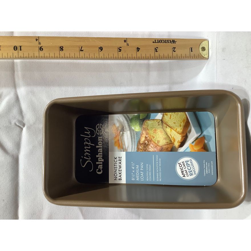 Simply Calphalon Nonstick Bakewear 8-1/2"x4-1/2" Medium Loaf Pan